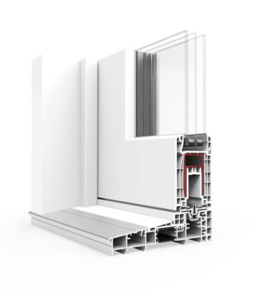 Imagen de Corredera Elevable Cortizo E-170 Blanca 350x220 cm con Climalit Planitherm 4S y Herraje G-U (APERTURA POR LA DERECHA)